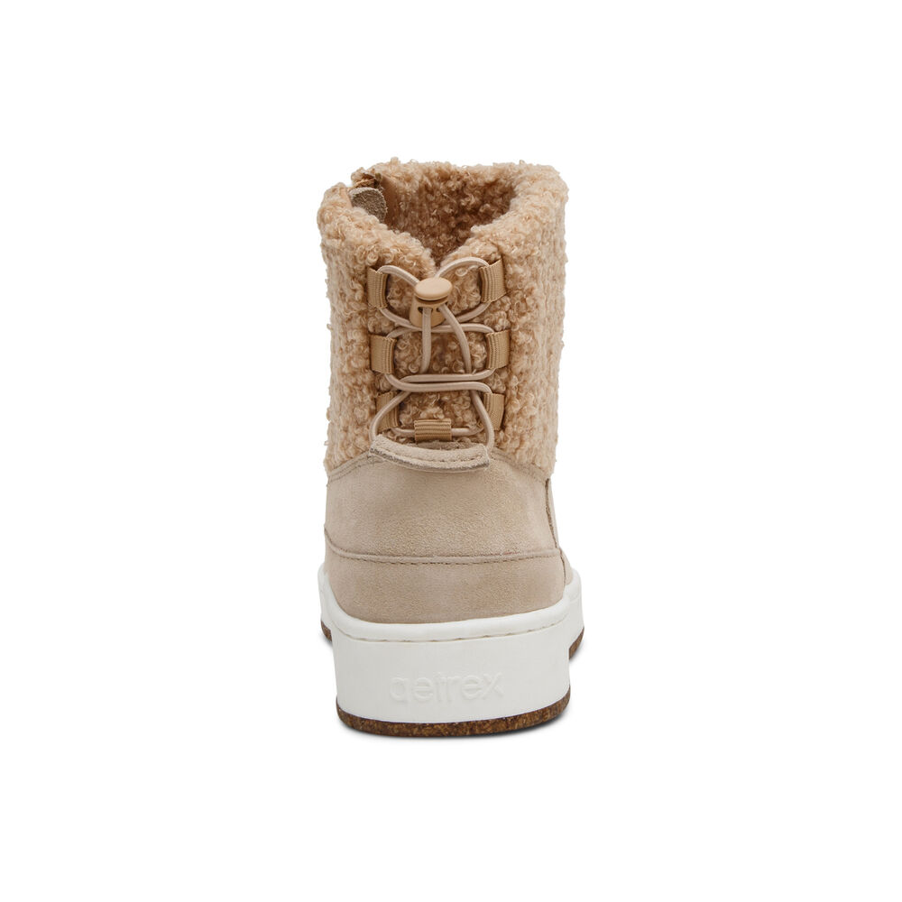 Aetrex Women's Winnie Boots - Beige | USA 9FUA6RV